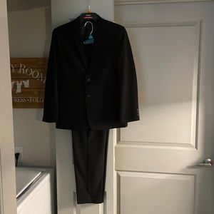 Boys black suit.